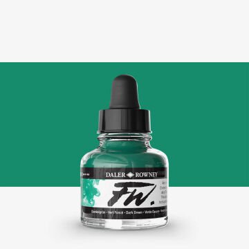 Daler Rowney FW Ink Akrilik Mürekkep 29.5 ml Dark Green 326