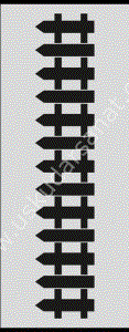 Mood Stencil Şablon 23x9 U025