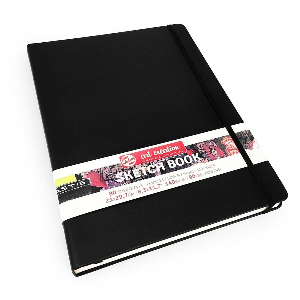 Art creation Sketch Book Eskiz Bloğu 21x29.7 (A4) 140gr 80 Yaprak Siyah