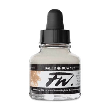Daler Rowney FW Ink Akrilik Mürekkep 29.5 ml Shimmering Gold 709