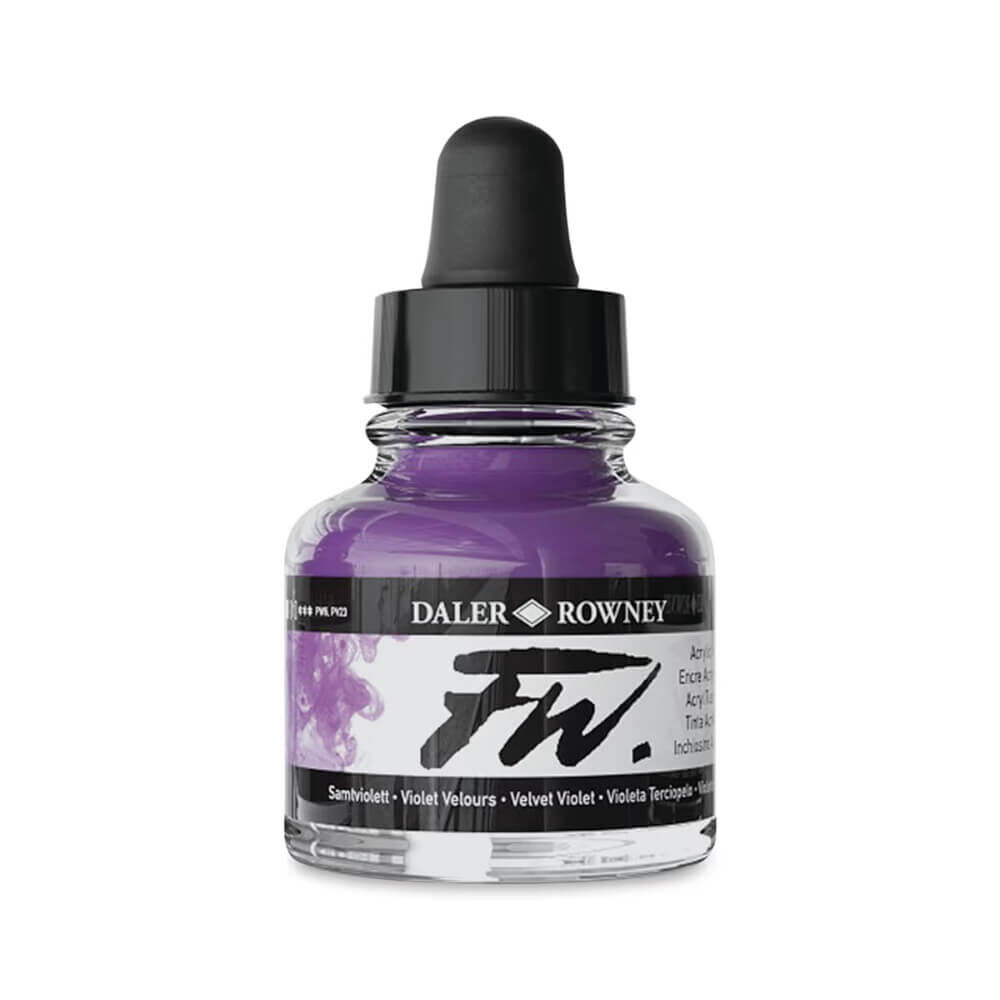 Daler Rowney FW Ink Akrilik Mürekkep 29.5 ml Velvet Violet 454