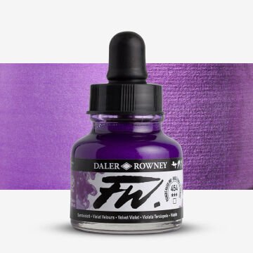 Daler Rowney FW Ink Akrilik Mürekkep 29.5 ml Velvet Violet 454