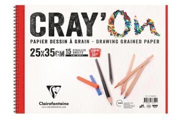 Clairefontaine Cray-on Çizim Bloğu 25x35cm 120gr 15 Yaprak