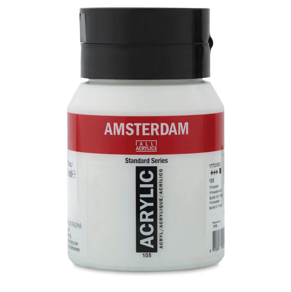 Amsterdam Standart Seri Akrilik Boya 500 ml Titanium White 105