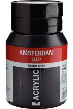 Amsterdam Akrilik Boya 500ml 735 Oxide black