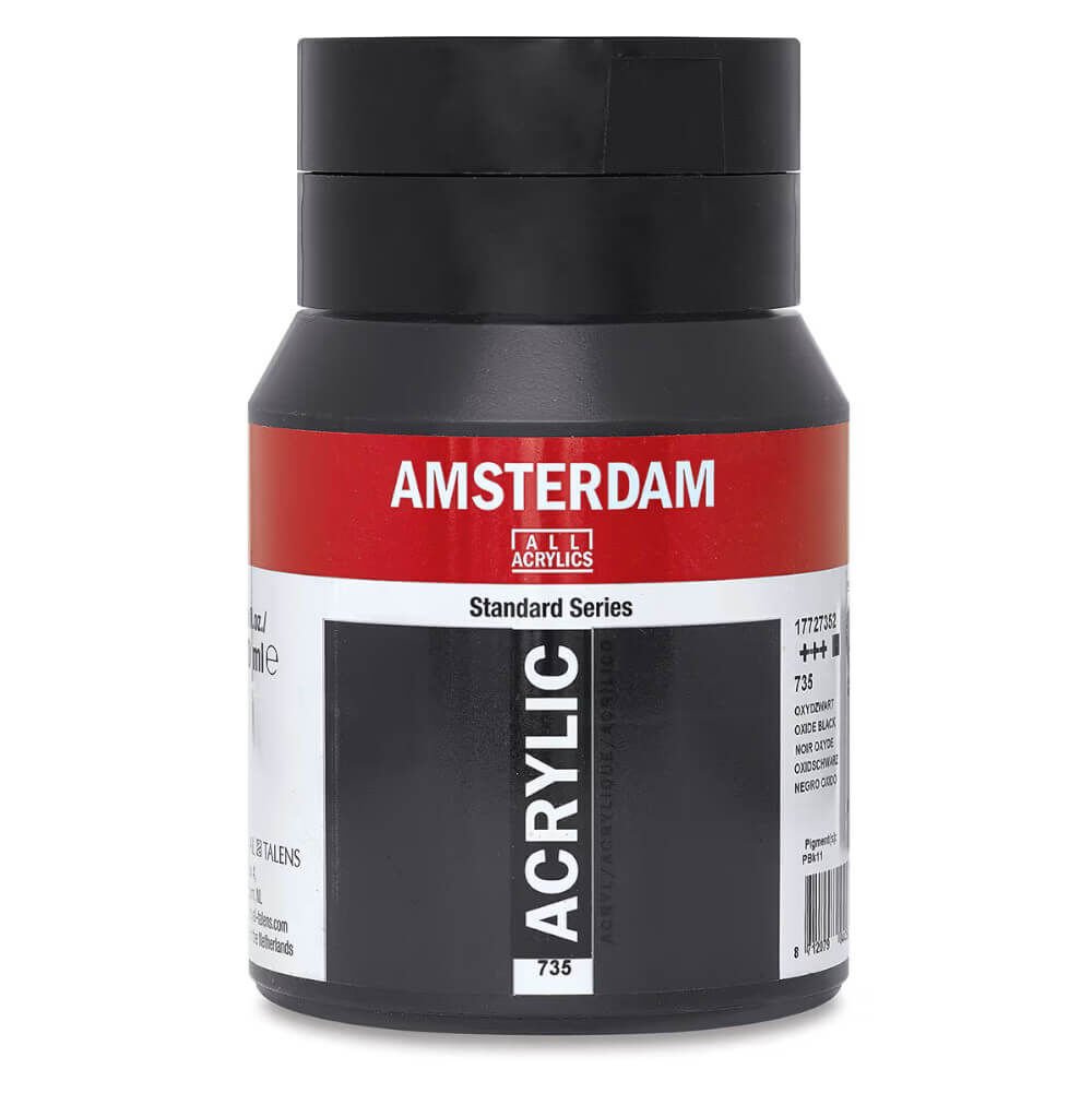 Amsterdam Standart Seri Akrilik Boya 500 ml Oxide Black 735