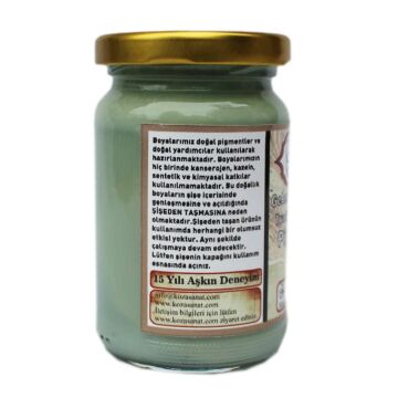 Koza Sanat Geleneksel Ezilmiş Ebru Boyası 105 cc 590 Pigment Jade Yeşili