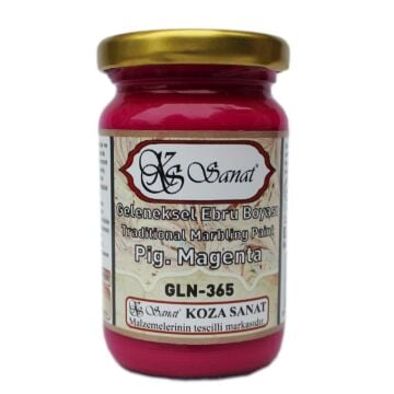 Koza Sanat Geleneksel Ezilmiş Ebru Boyası 105 cc 365 Pigment Magenta