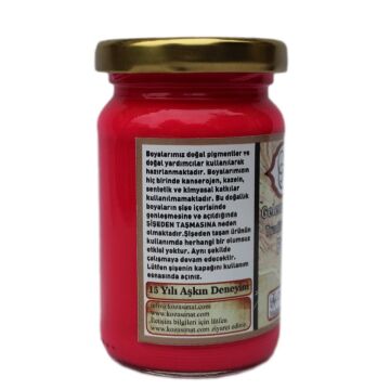 Koza Sanat Geleneksel Ezilmiş Ebru Boyası 105 cc 390 Pigment Pembe
