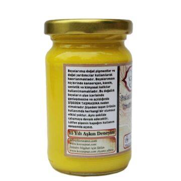 Koza Sanat Geleneksel Ezilmiş Ebru Boyası 105 cc 202 Pigment Sarı