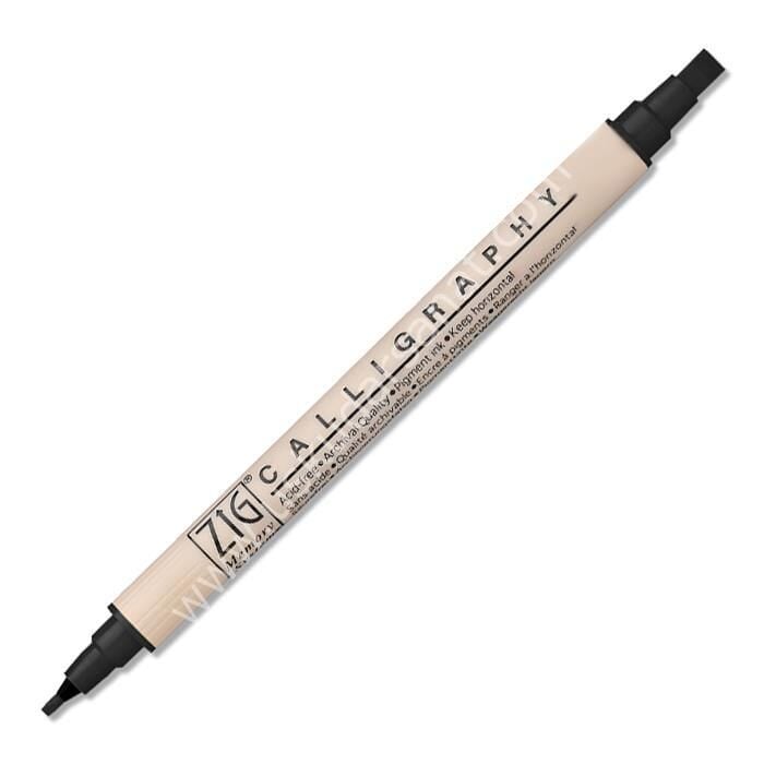 Zig Kaligrafi Kalemi Çift Uçlu 3400 010 Black