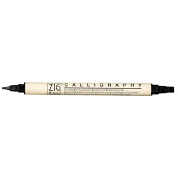 Zig Memory System MS-3400 Çift Uçlu Kaligrafi Kalemi 2 – 5 mm Pure Black 010