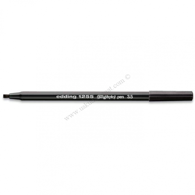Edding 1255-Kaligrafi Kalemi 3.5mm Düz Kesik Siyah
