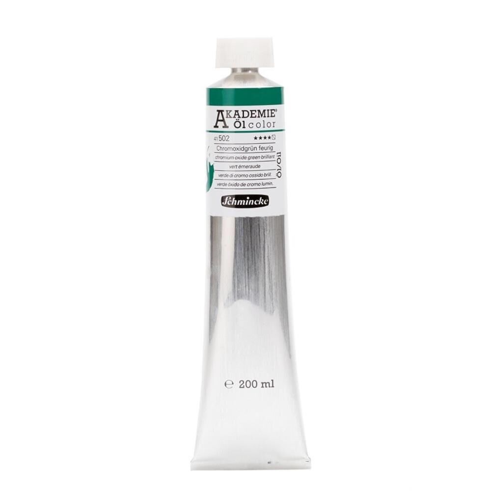 Schmincke Akademie 200 ml Yaglıboya No:502 Chromıum Oxide Green Brillant