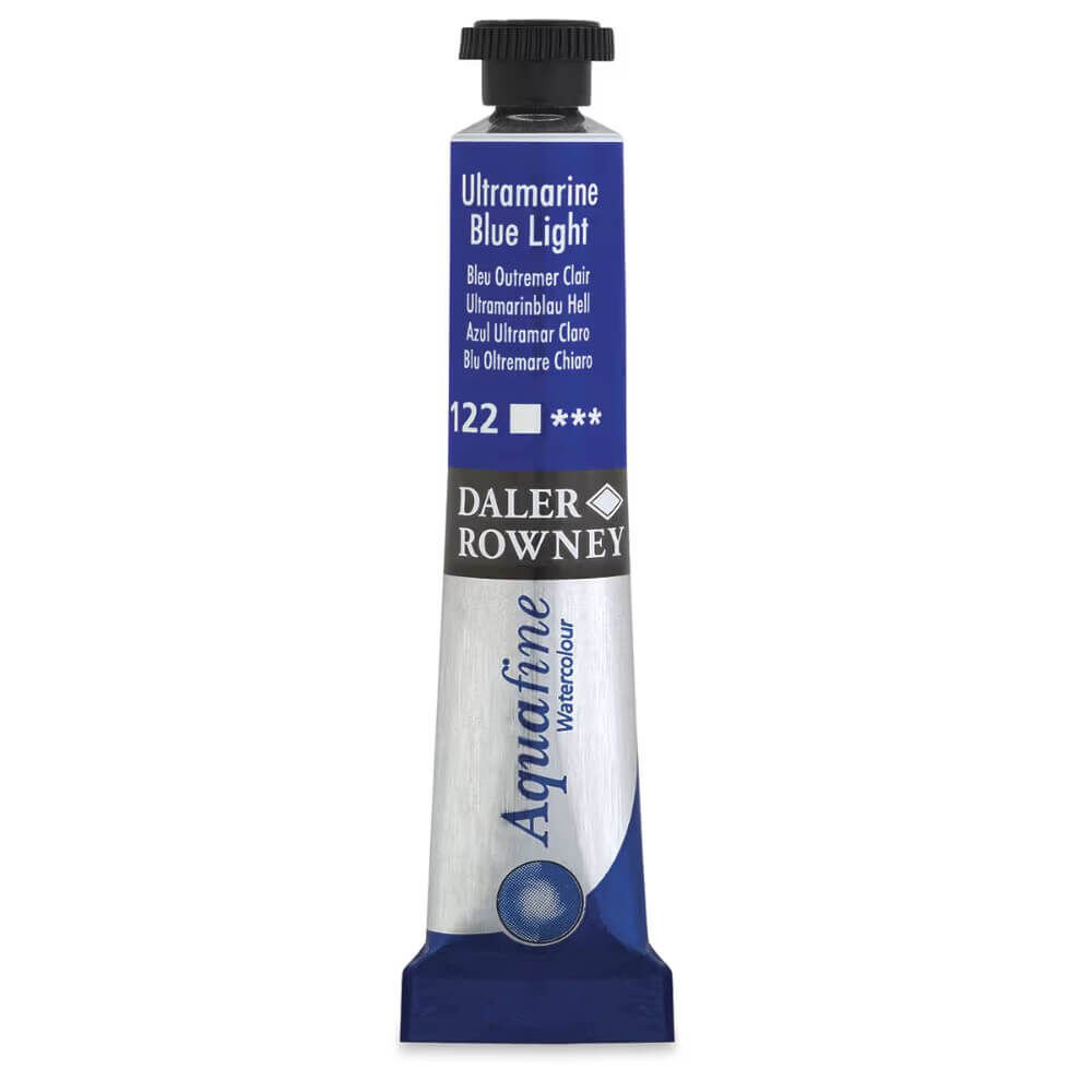Daler Rowney Aquafine Tüp Suluboya 8ml Ultramarine Blue Light 122