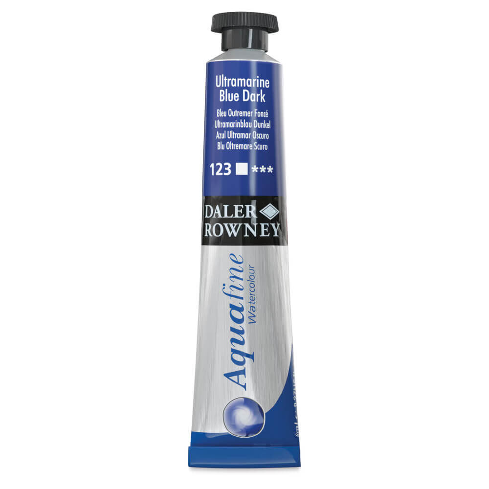 Daler Rowney Aquafine Tüp Suluboya 8ml Ultramarine Blue Dark 123