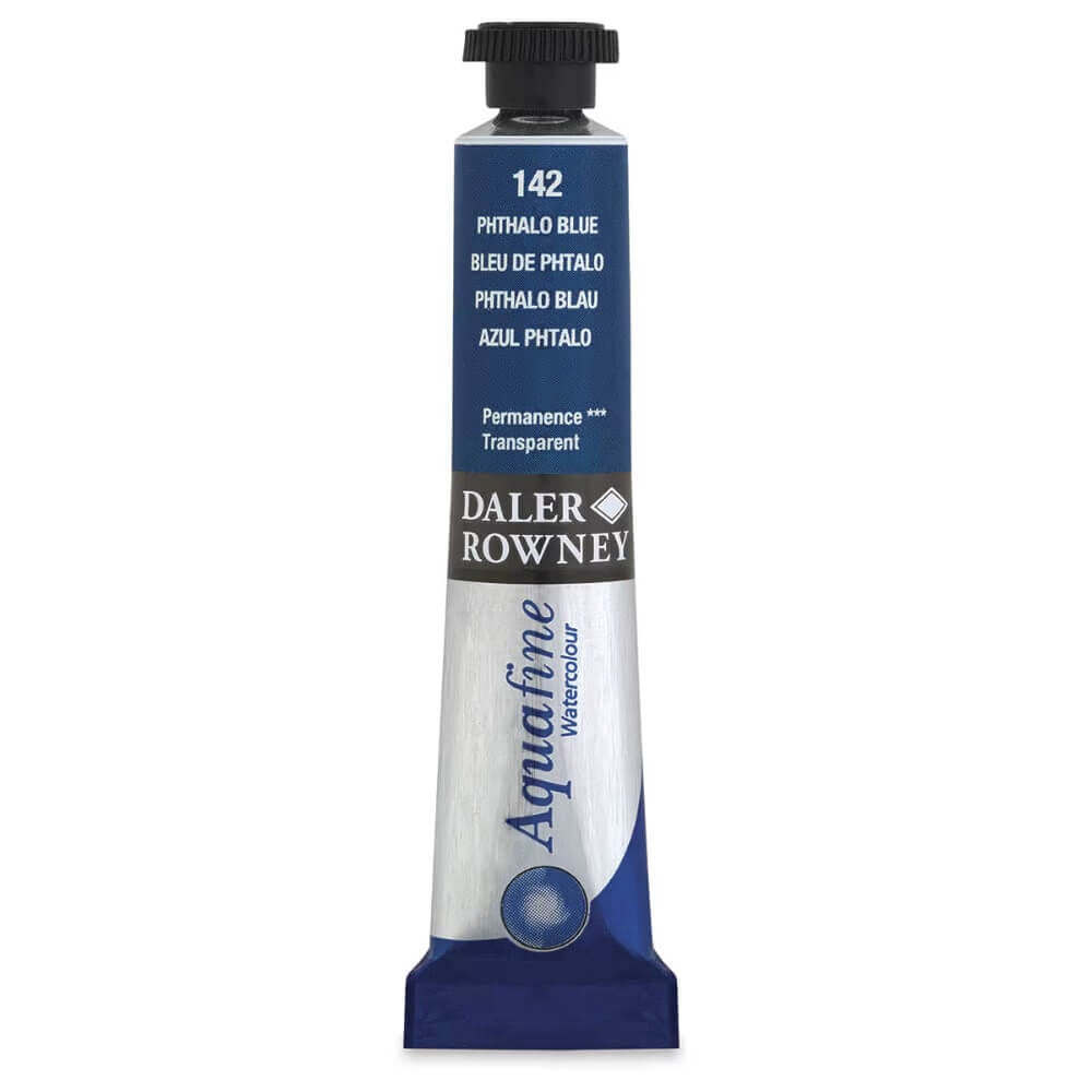 Daler Rowney Aquafine Tüp Suluboya 8ml Phthalo Blue 142