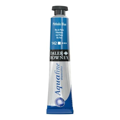 Daler Rowney Aquafine Tüp Suluboya 8ml PHTHALO BLUE 142