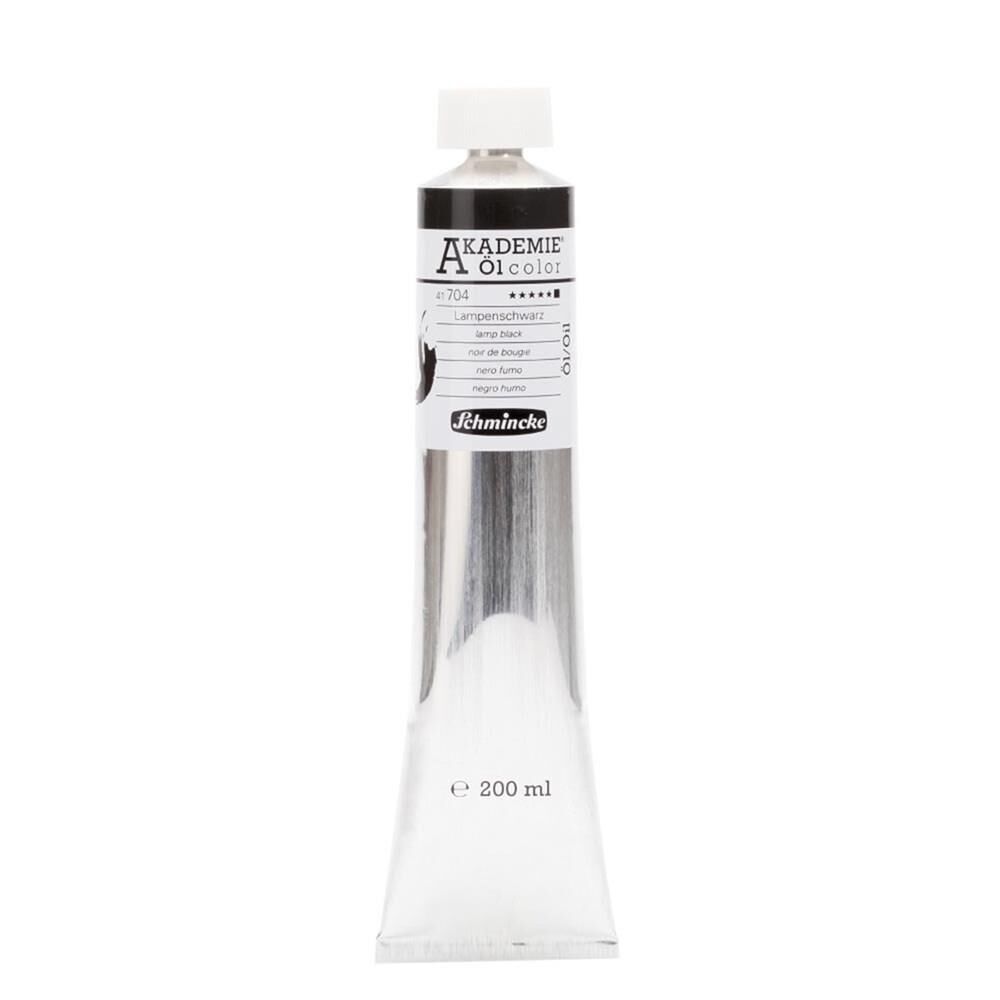 Schmincke Akademie 200 ml Yaglıboya No:704 Lamp Black
