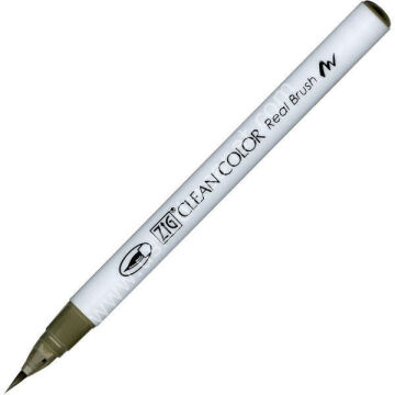 Zig Clean Color Real Brush Fırça Uçlu Marker Kalem 093 Green Gray