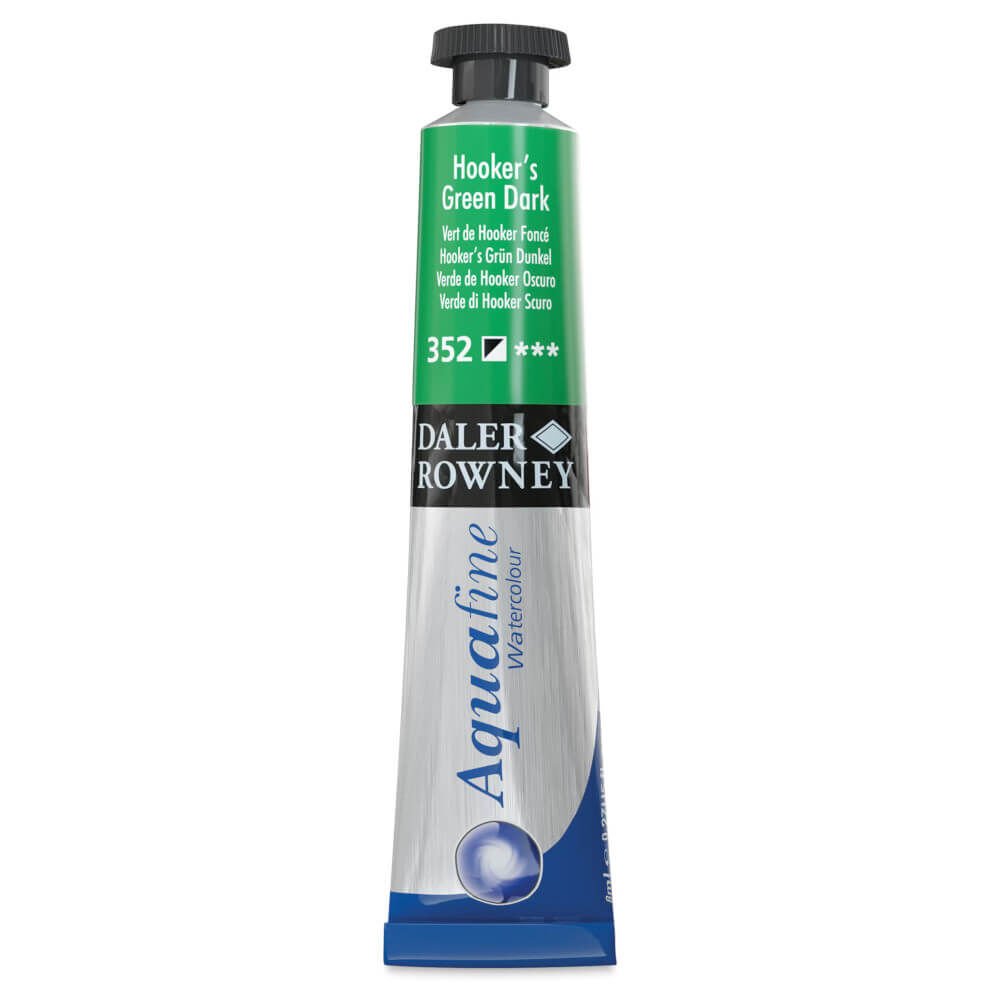 Daler Rowney Aquafine Tüp Suluboya 8ml Hooker's Green Dark 352