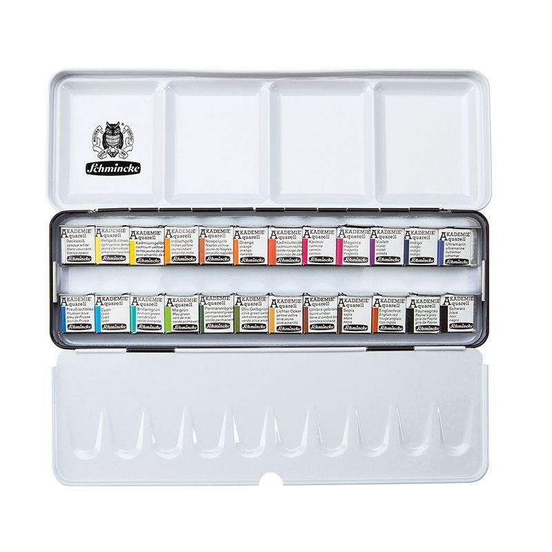 Schmincke Akademie Aquarell Suluboya Tablet 24 Renk