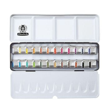 Schmincke Akademie Aquarell Suluboya Tablet 24 Renk