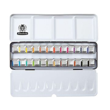 Schmincke Akademie Aquarell Suluboya Tablet 24 Renk