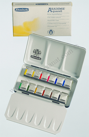 Schmincke Akademie Aquarell Suluboya Tablet 12 Renk 75 112