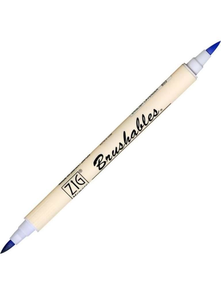Zig Brushables 2 Renk Tonu Fırça Uçlu Marker Kalem 803 English Lavender