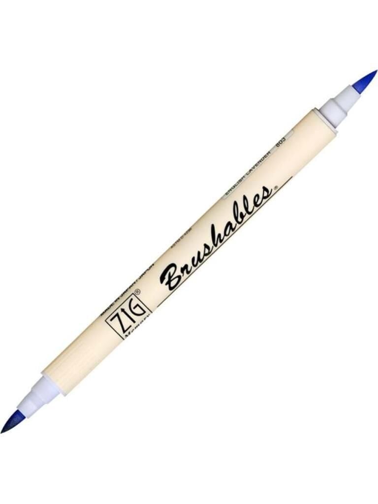 Zig Brushables 2 Renk Tonu Fırça Uçlu Marker Kalem 803 English Lavender