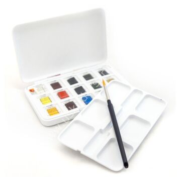 Talens Van Gogh Tablet Sulu Boya 15 (12+3) Renk (Suluboya Blok Hediyeli)