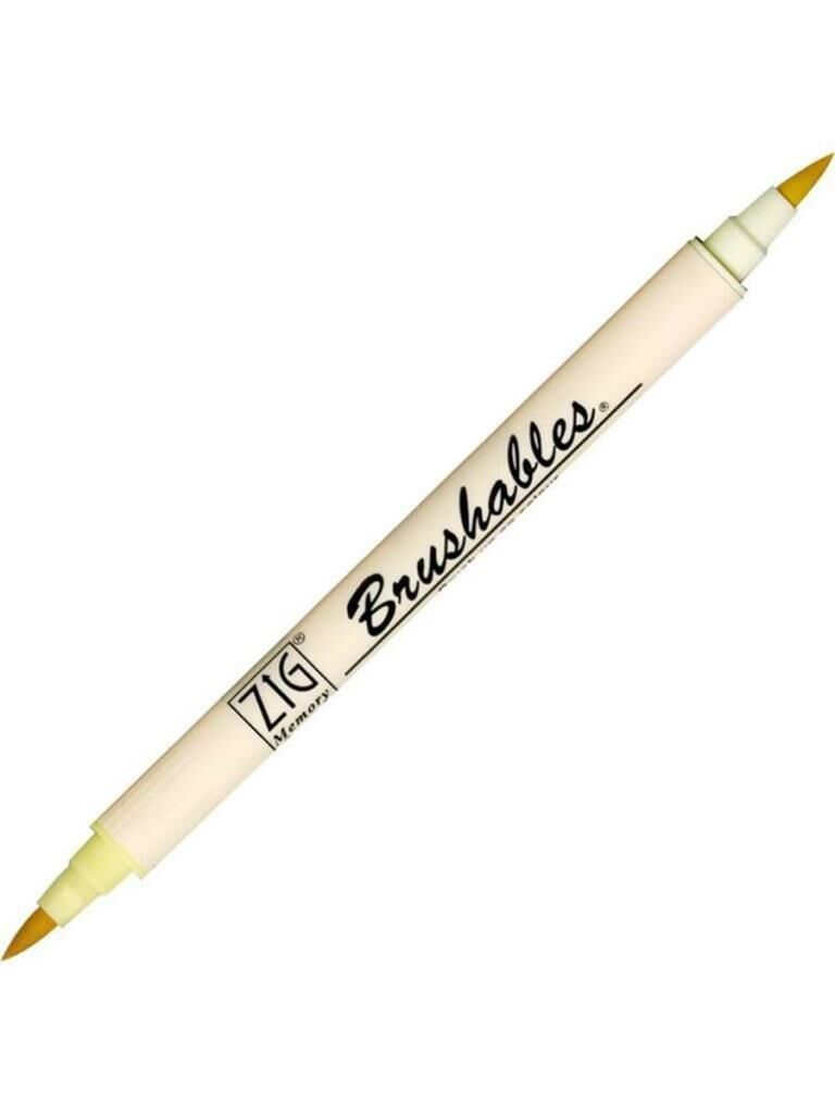 Zig Brushables 2 Renk Tonu Fırça Uçlu Marker Kalem 502 Butter