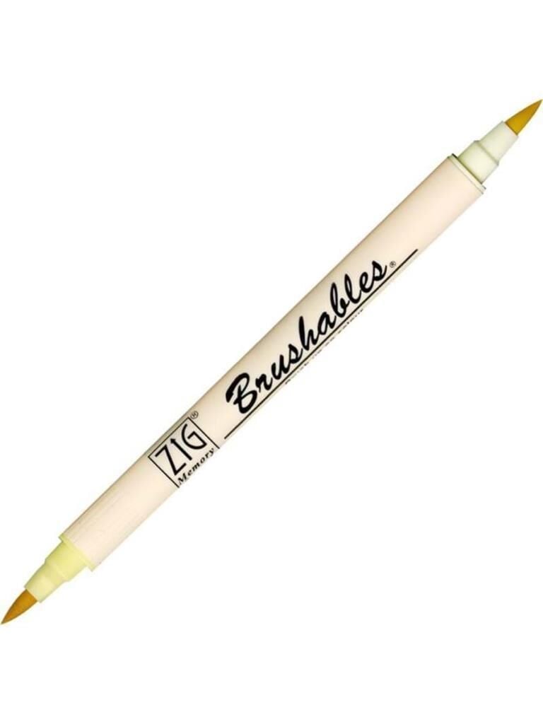 Zig Brushables 2 Renk Tonu Fırça Uçlu Marker Kalem 502 Butter