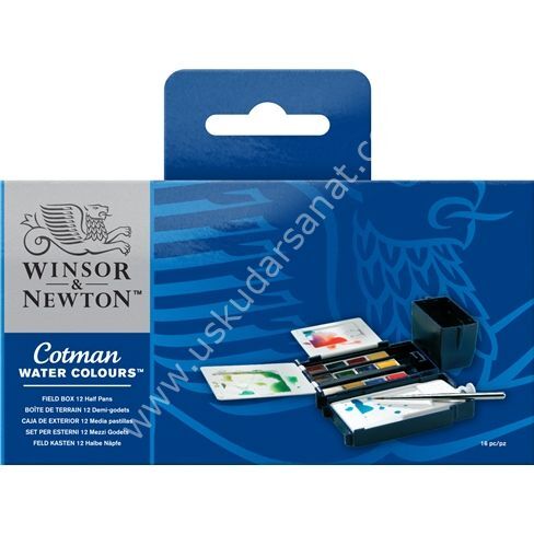 Winsor & Newton Cotman Tablet Sulu Boya 12 Renk