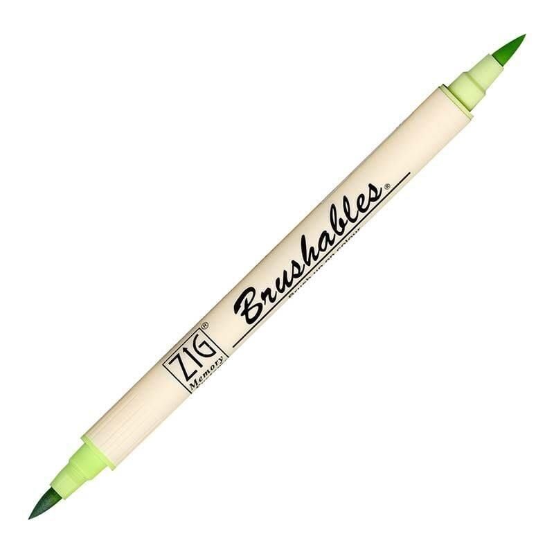 Zig Brushables 2 Renk Tonu Fırça Uçlu Marker Kalem 402 Kiwi