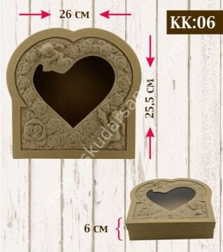 Kabartmalı Boyanabilir Karton Kutu KK-06