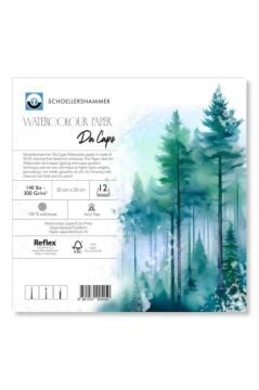 Schoellershammer Da Capo Cold Press Suluboya Defteri Blok 300 Gr. 20x20 Cm. 12 Yaprak