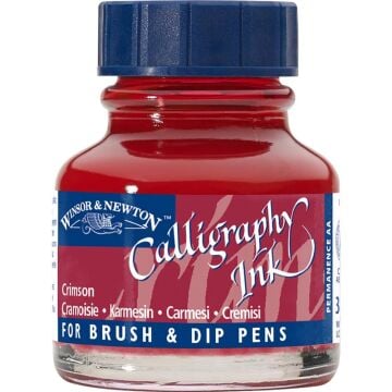 Winsor & Newton Kaligrafi Mürekkebi 30 ml Crimson 203