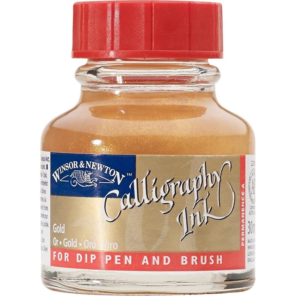 Winsor & Newton Kaligrafi Mürekkebi 30 ml Gold 283