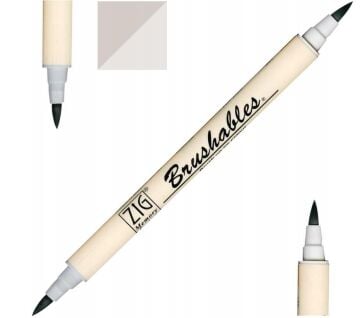 Zig Brushables 2 Renk Tonu Fırça Uçlu Marker Kalem 091 Platinium