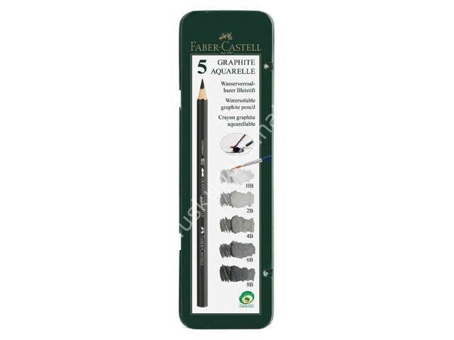 Faber Castell Graphite Aquarelle 5'li Teneke Kutu