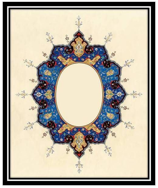 Meşk kağıdı Tezhip