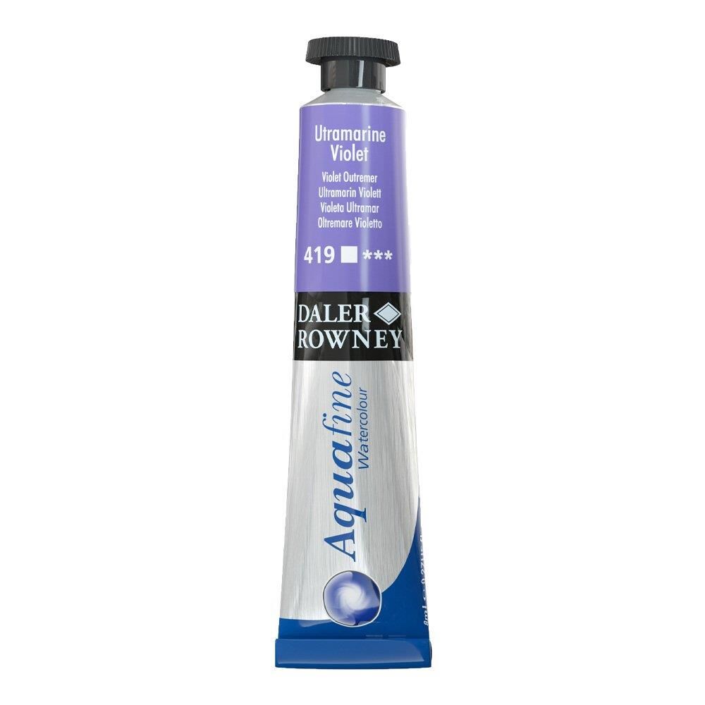 Daler Rowney Aquafine Tüp Suluboya 8ml ULTRAMARINE VIOLET 419