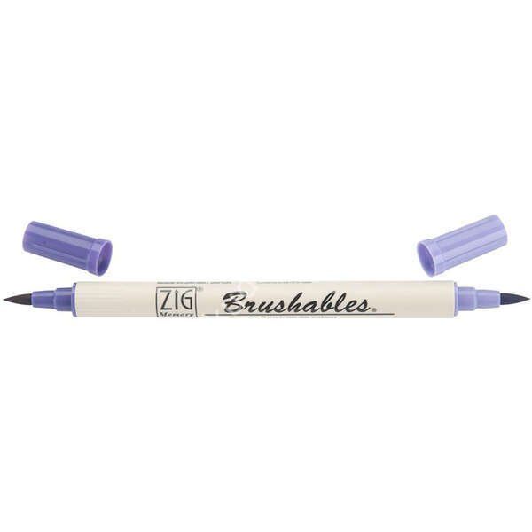 Zig Brushables 2 Renk Tonu Fırça Uçlu Marker Kalem 080 Pure Violet