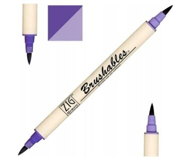 Zig Brushables 2 Renk Tonu Fırça Uçlu Marker Kalem 080 Pure Violet