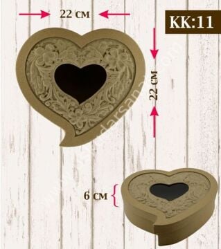 Kabartmalı Boyanabilir Karton Kutu KK-11