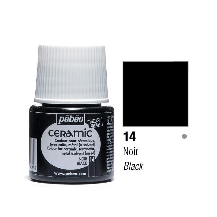 Pebeo Seramik Boyası Black 014