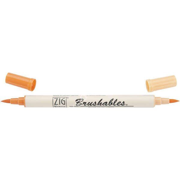 Zig Brushables 2 Renk Tonu Fırça Uçlu Marker Kalem 070 Pure Orange