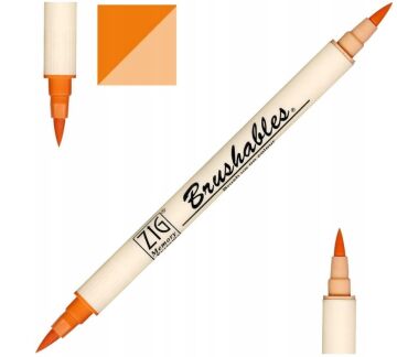 Zig Brushables 2 Renk Tonu Fırça Uçlu Marker Kalem 070 Pure Orange